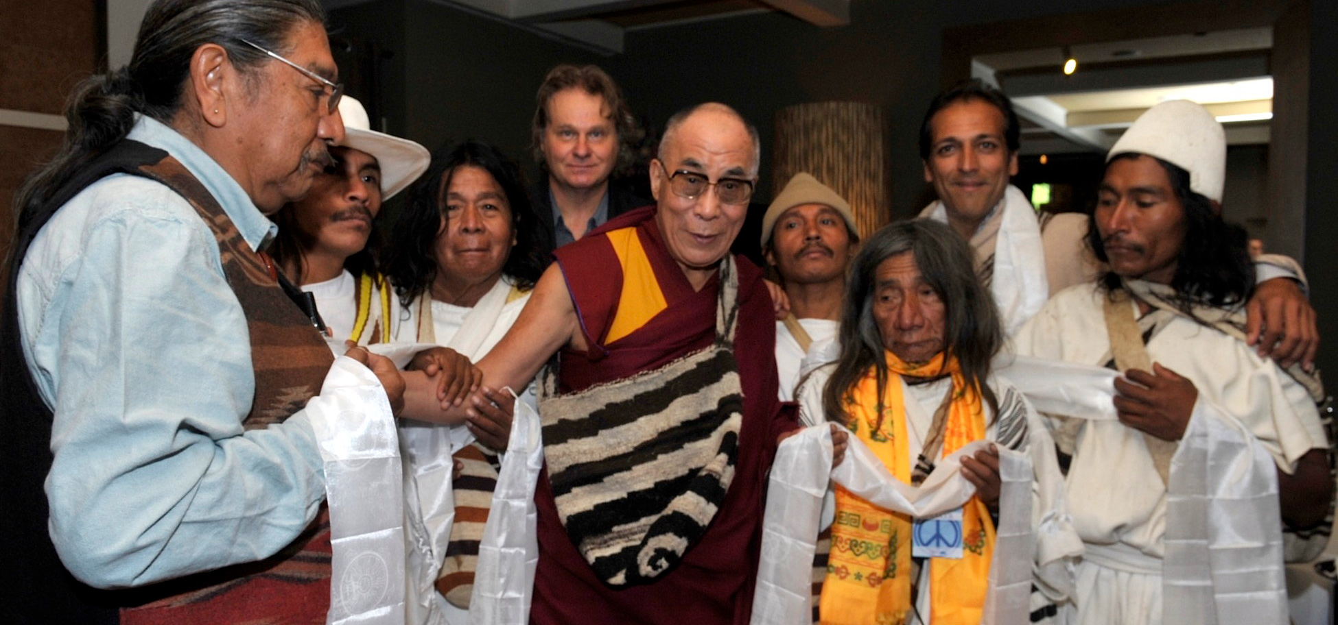 Dalai Lama and Columbian Mamos