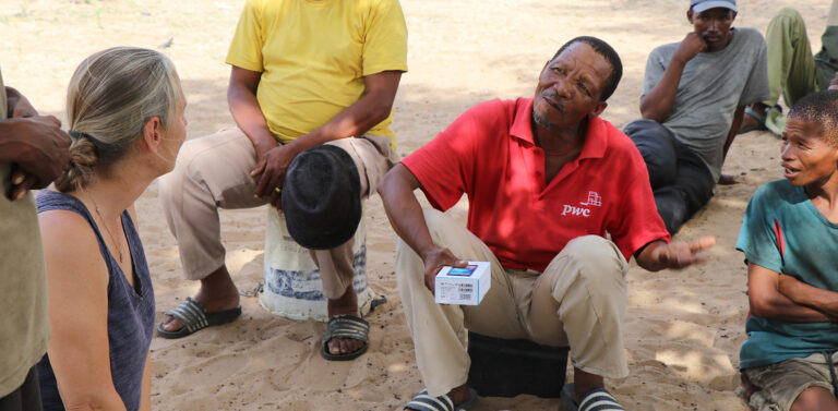 The Great Gathering Nonprofit provides technology support to tribes in Namibia.