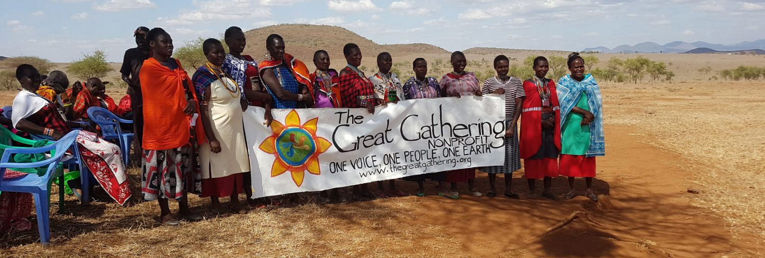 Maasai in Kenya well installation project.