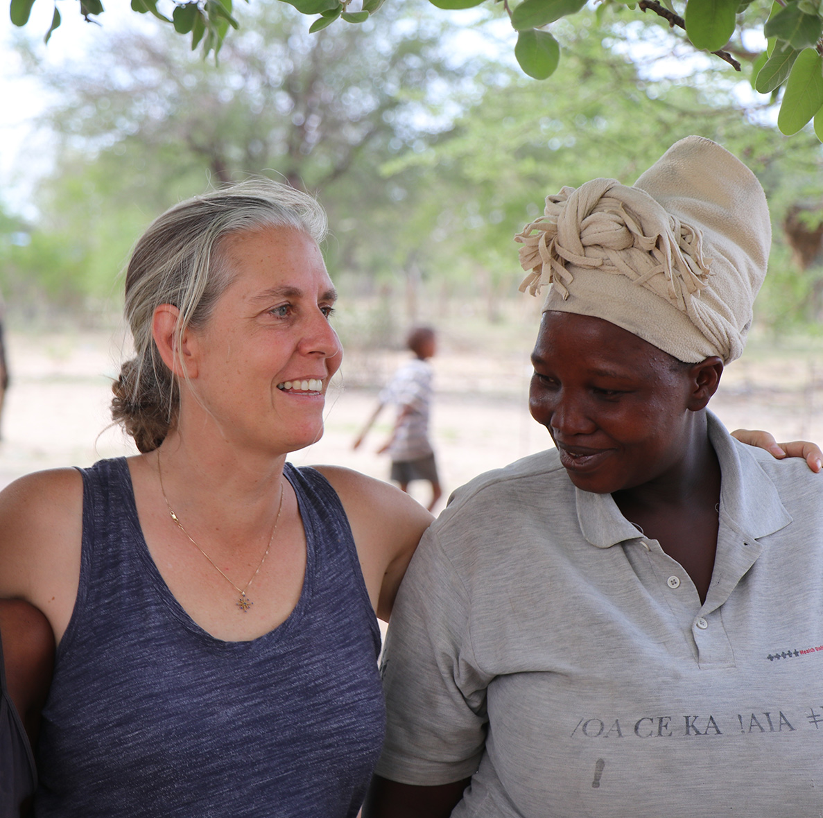 Miriam with Namibian woman